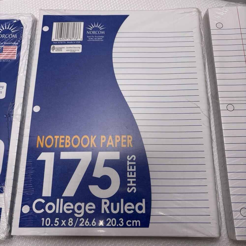 College Ruled Notebook Filler Paper - Picture 3 of 8